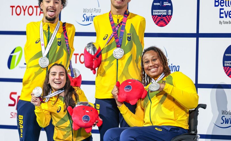 Brasil conquista 12 medalhas no Mundial de Natação Paralímpica