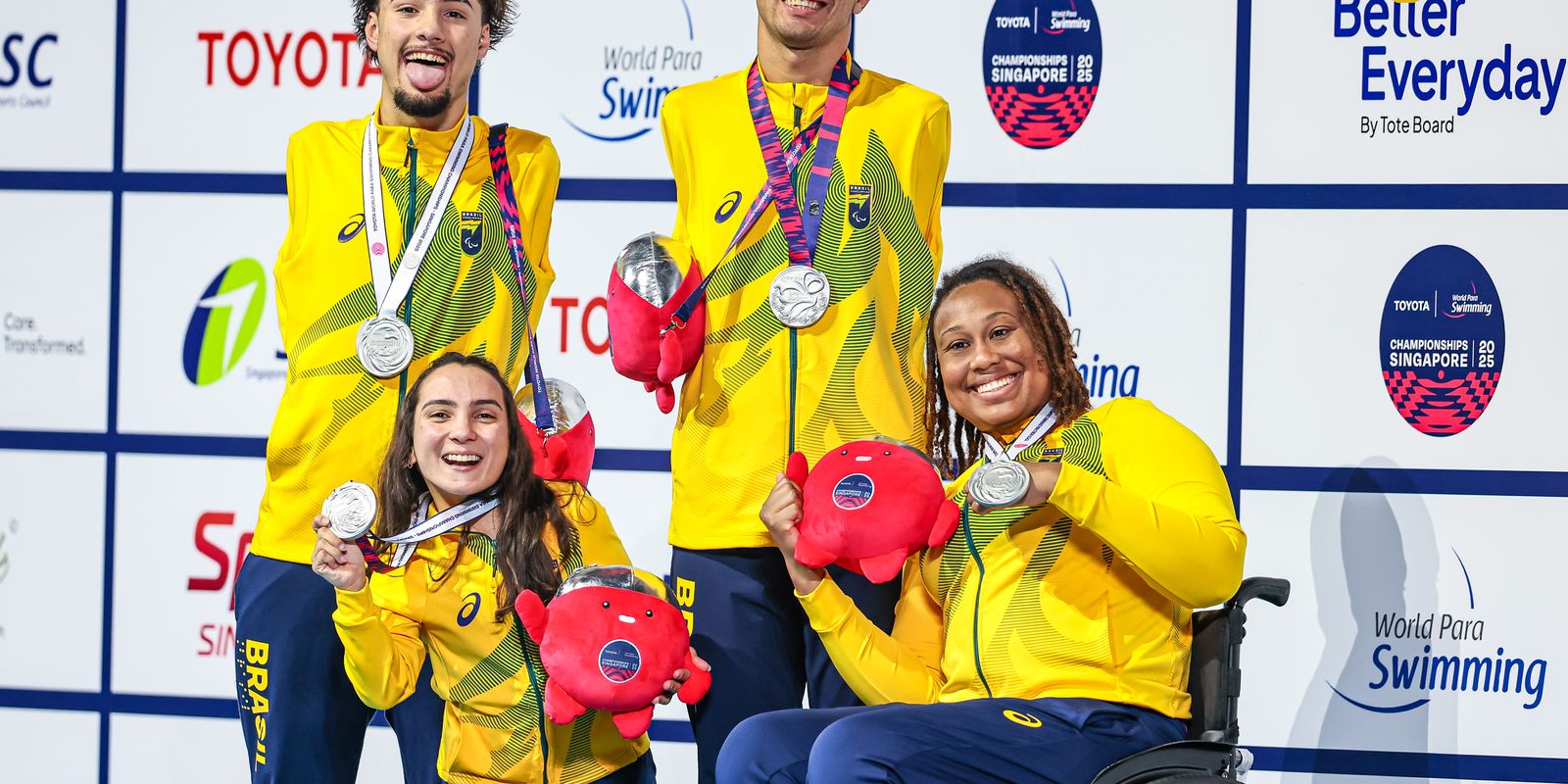 Brasil conquista 12 medalhas no Mundial de Natação Paralímpica