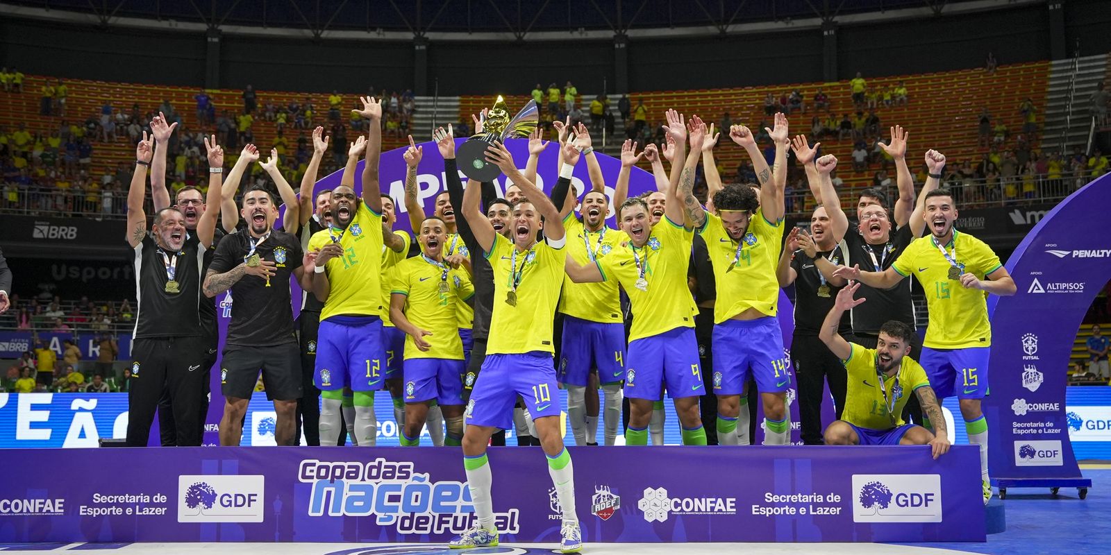 Brasil vence a Copa das Nações de Futsal