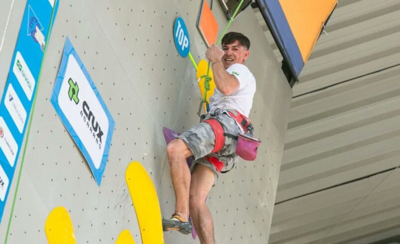 Eduardo Schaus é vice-campeão no Mundial de Escalada Paralímpica