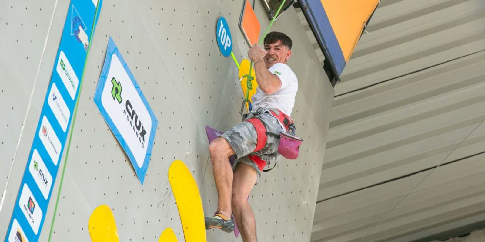 Eduardo Schaus é vice-campeão no Mundial de Escalada Paralímpica