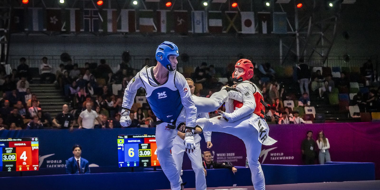 Brasil encerra terceiro dia do Mundial de Taekwondo sem conquistar medalhas