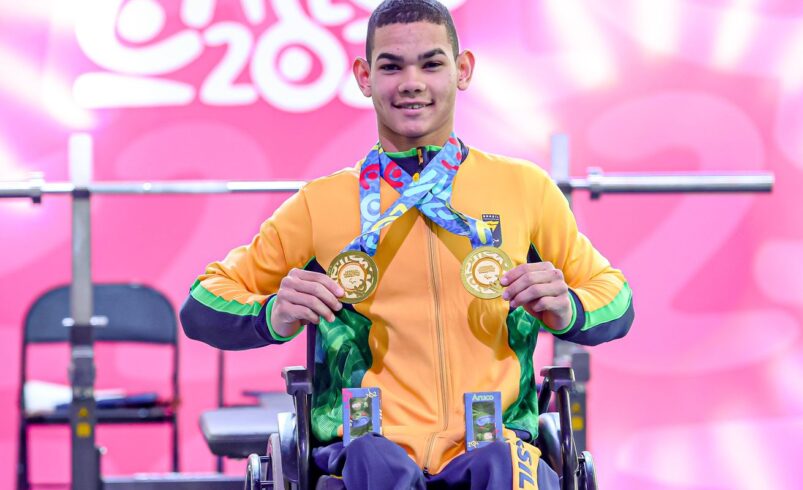 Brasil conquista 12 medalhas em dia de recordes no Parapan de Jovens