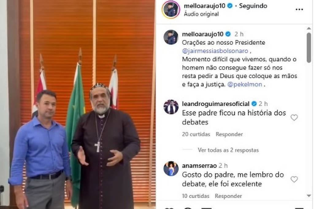 Vice de Nunes se Reúne com Kelmon e Solicita Oração por Bolsonaro em Evento Político – 04/09/2025