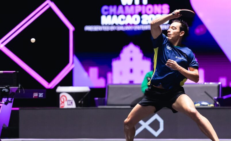 Hugo Calderano conquista o vice-campeonato no WTT Champions Macau