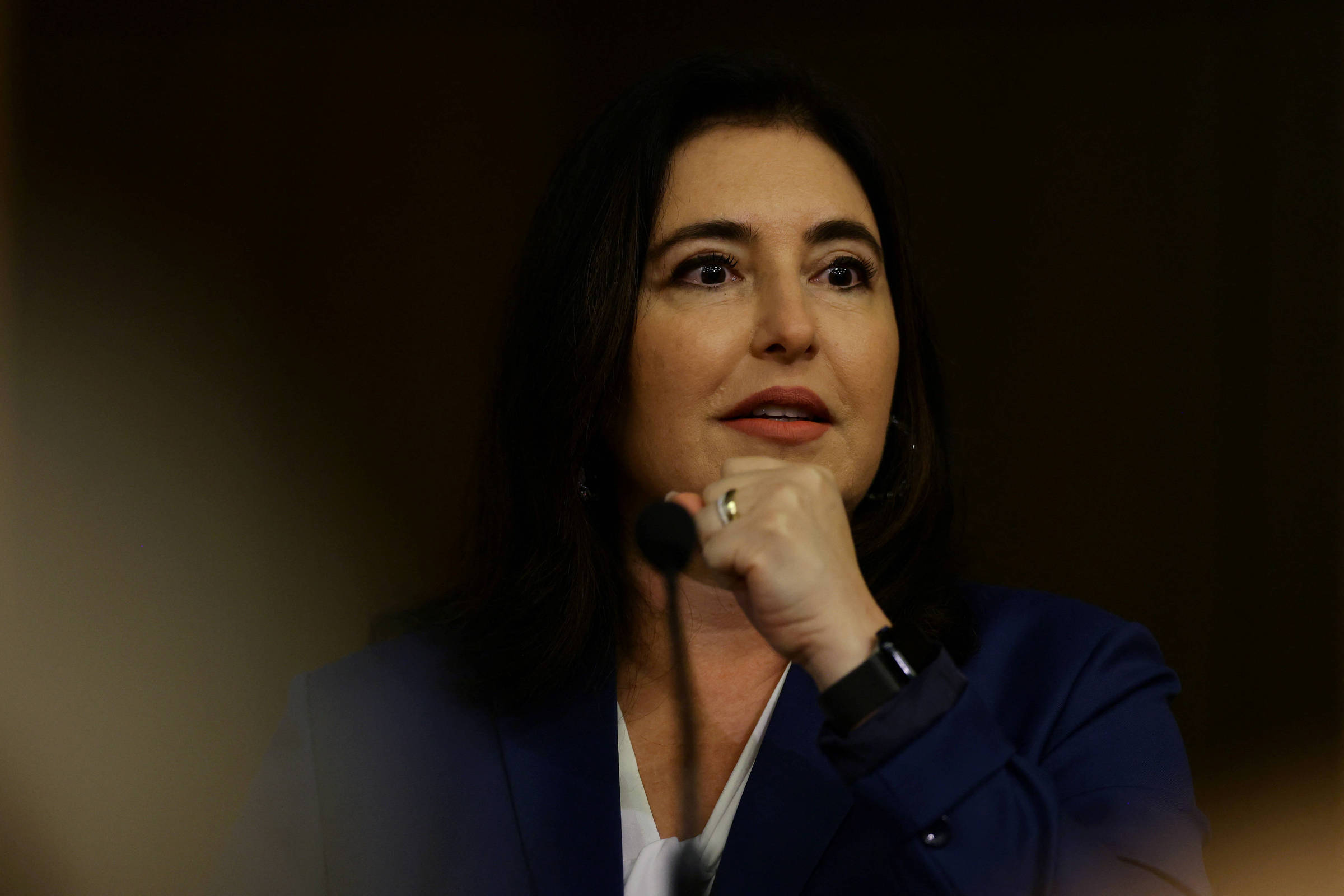 Alckmin considera honrosa a possível filiação de Simone Tebet ao PSB, afirma em Brasília