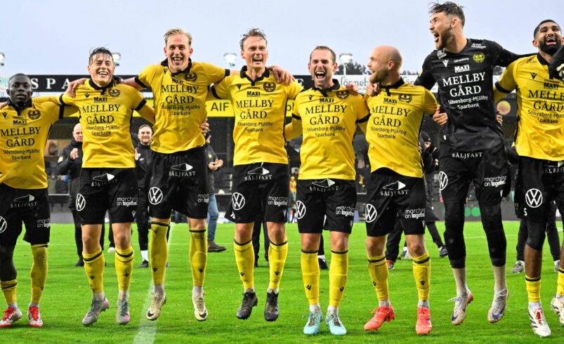 Mjällby conquista título inédito no Campeonato Sueco de Futebol em 21 de outubro de 2025