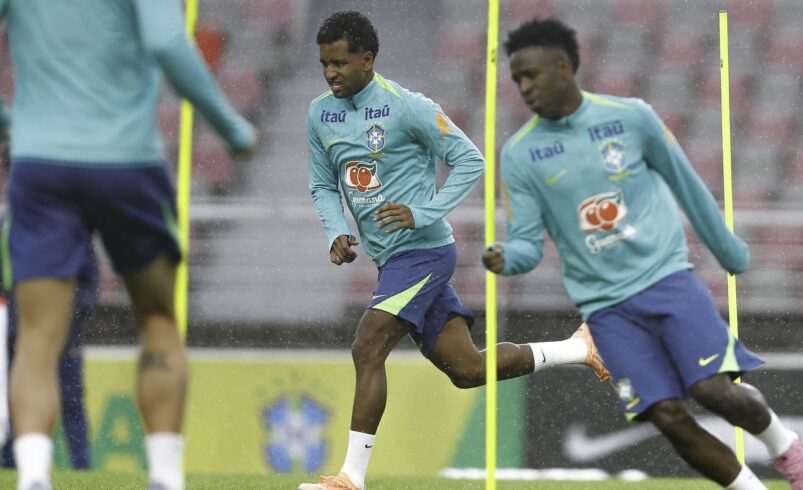 Ancelotti lidera primeiro treino da seleção brasileira em amistoso na Coreia do Sul