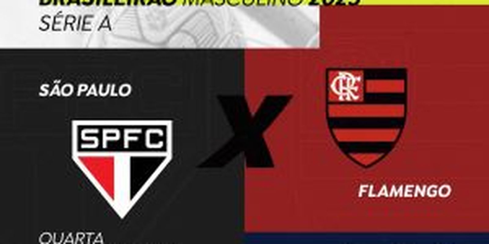 Rádio Nacional transmite ao vivo o confronto entre São Paulo e Flamengo nesta quarta-feira.