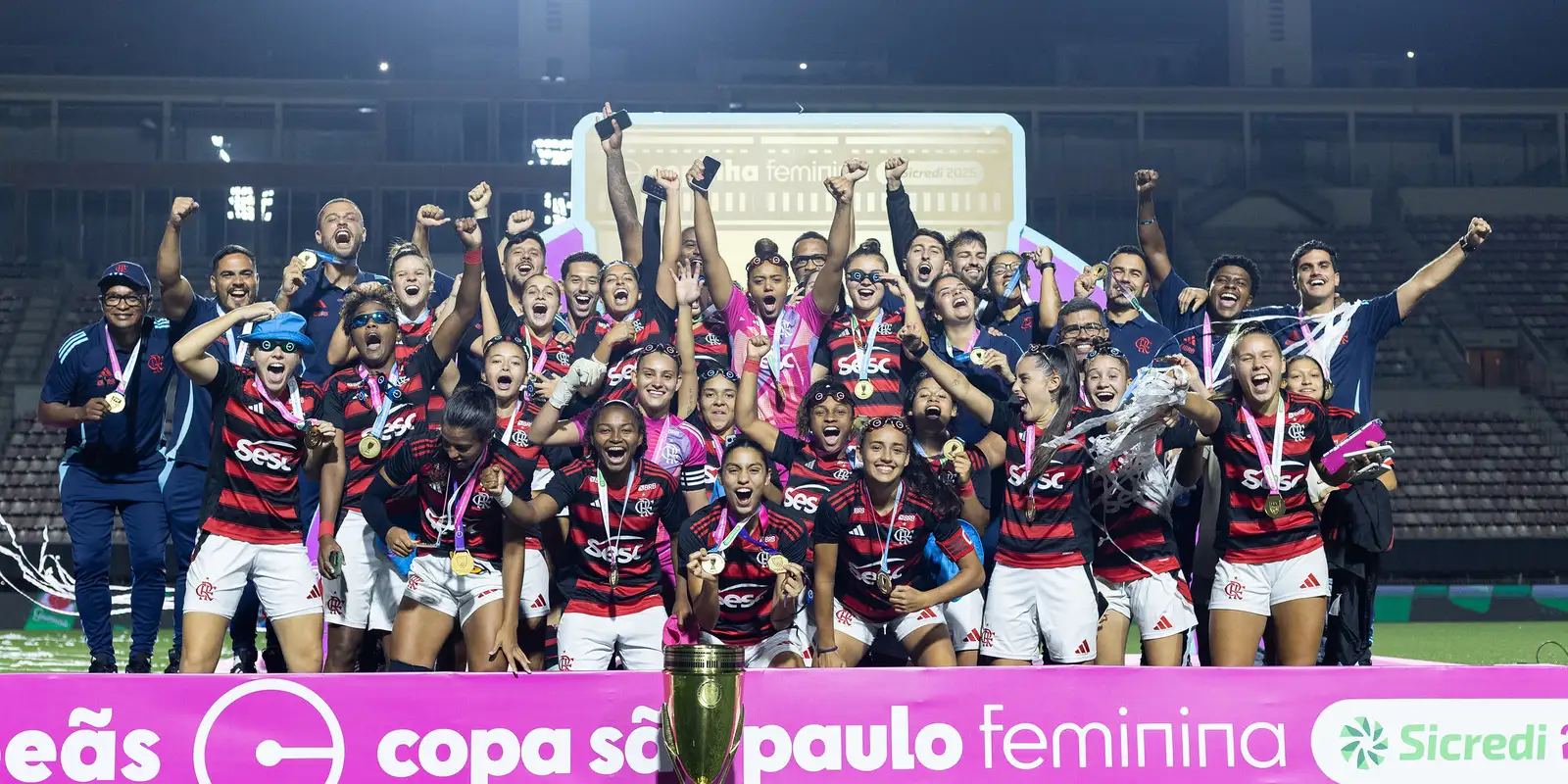Flamengo vence o Grêmio e se sagra campeão da Copinha Feminina