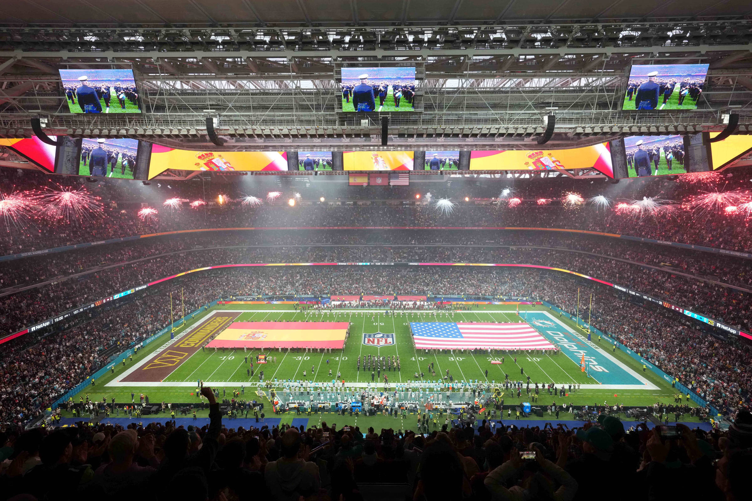 NFL retorna ao Santiago Bernabéu em 2026 para jogos da liga americana de futebol americano