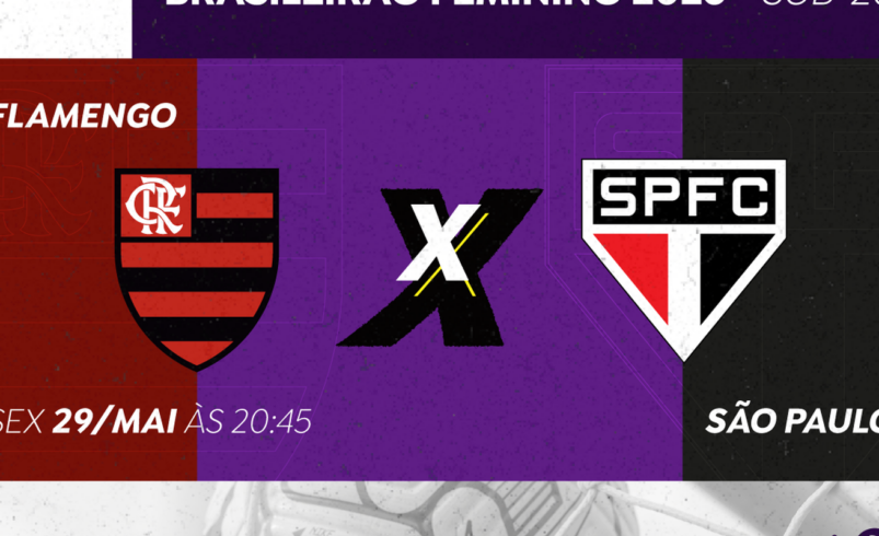 Transmissão do confronto entre Flamengo e São Paulo no Brasileirão Feminino Sub-20 pela TV Brasil