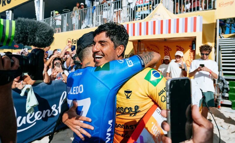 Medina, Filipinho e Alejo avançam para as oitavas de final no campeonato de surfe na Nova Zelândia