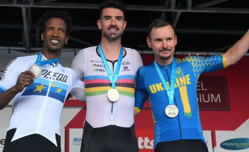Lauro Chaman conquista medalha de ouro em etapa da Copa do Mundo de Ciclismo de Estrada
