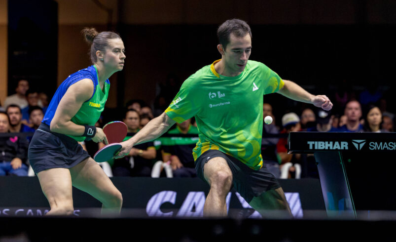 Hugo Calderano e Bruna Takahashi são eliminados do WTT no Brasil em 26 de julho de 2026