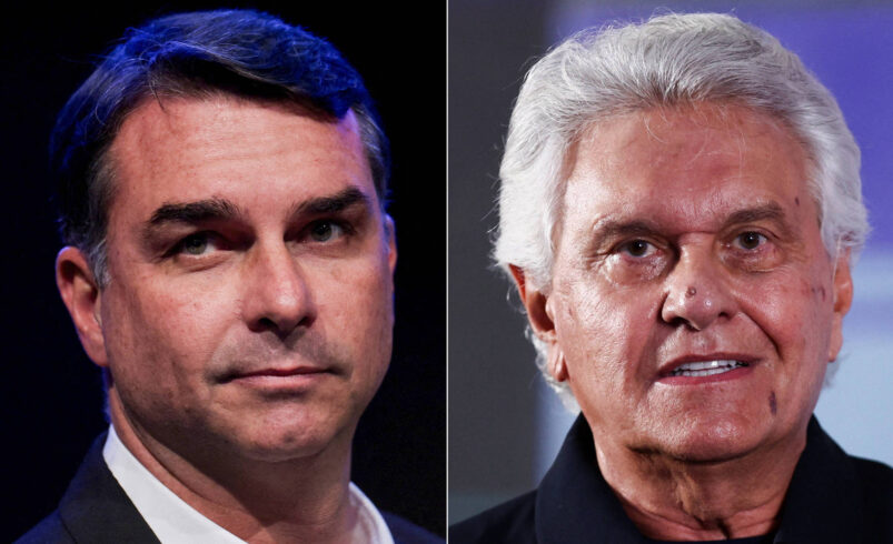 Flávio Bolsonaro Acusa Caiado de Tendência Esquerdista em Debate Político
