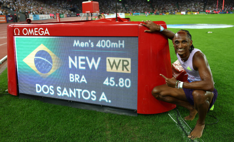 Alison dos Santos estabelece novo recorde mundial nos 400m com barreira em 27/08/2026