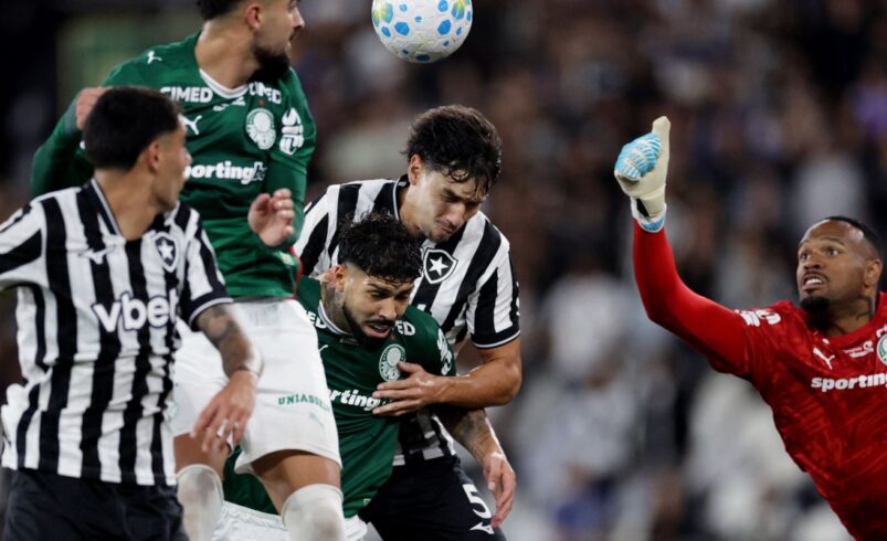 Botafogo empata com Palmeiras e favorece Flamengo, que assume a liderança do Brasileirão